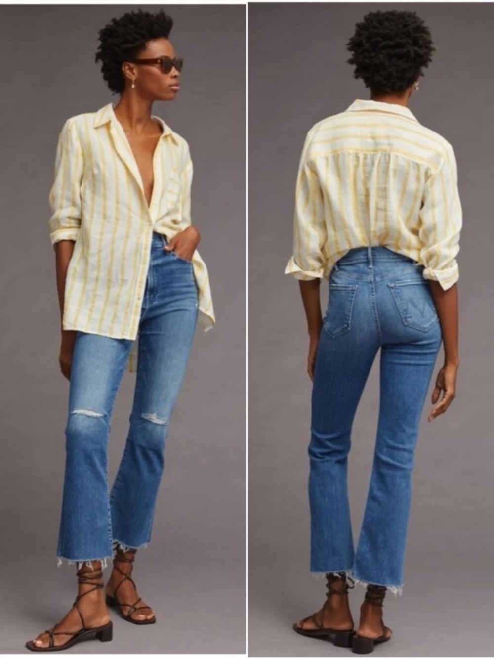 Mother Denim The Hustler Ankle Fray in Cant Stop Staring Size 29